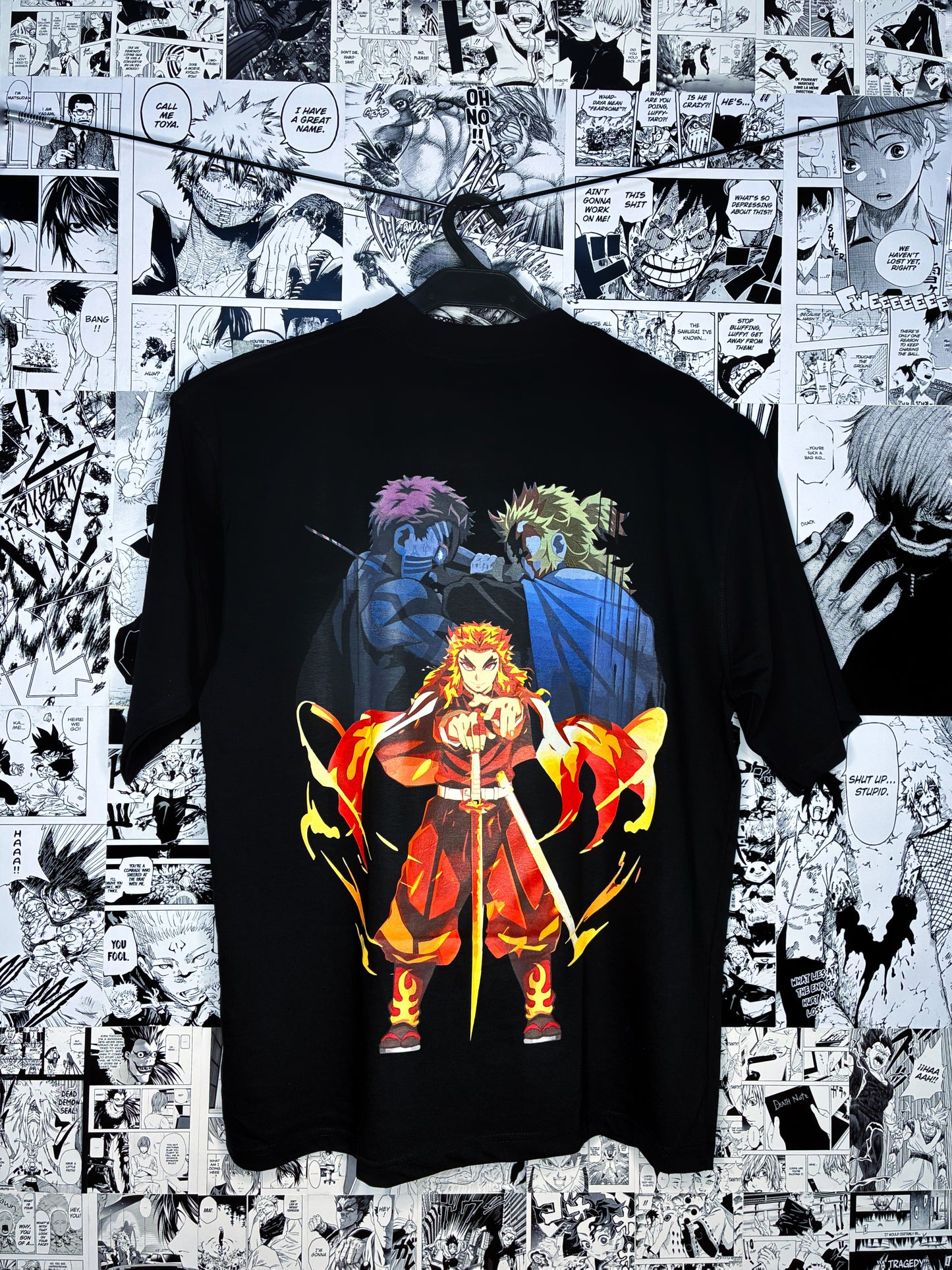 Set Your Heart Ablaze | Rengoku vs Akaza Demon Slayer Tee