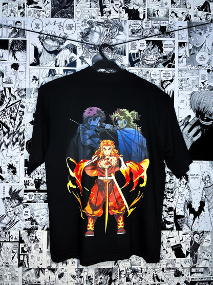 Set Your Heart Ablaze | Rengoku vs Akaza Demon Slayer Tee