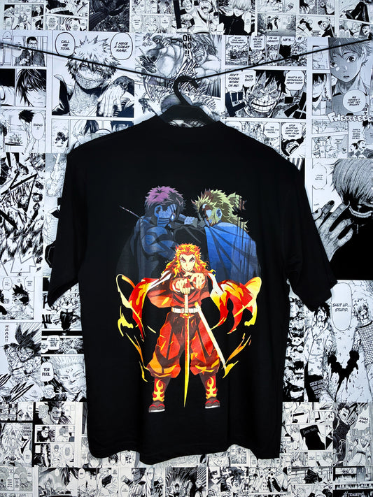 Set Your Heart Ablaze | Rengoku vs Akaza Demon Slayer Tee